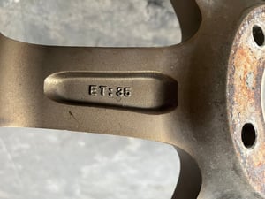 ล้อแม็กเศษ 1 วง 5รู114 TE37 ขอบ 17 (Made in Thailand)