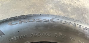 ยางป้ายแดง 265-65-17 Continental ปี 25 เหมาะสำหรับ รถกระบะตัวสูง และ SUV ทุกรุ่น