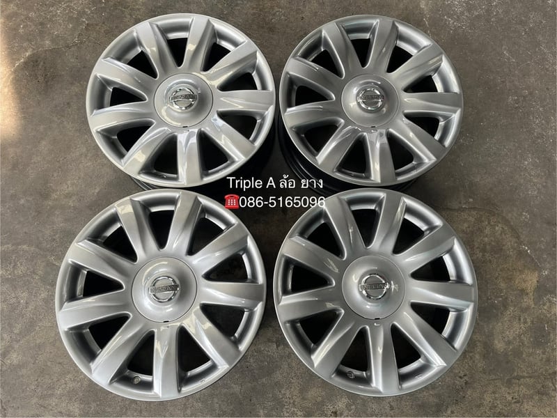 ล้อแม็ก 5รู114 Nissan Teana ขอบ 17 สีไฮเปอร์ สวยกริ๊บ