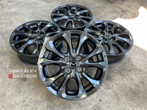 ล้อแม็ก Mazda 2 Skyactive ขอบ 15 สีดำ สภาพสวย