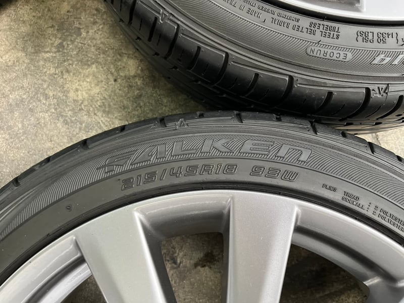 ล้อแม็กพร้อมยาง 5รู114 Mazda 3 Skyactive ขอบ 18