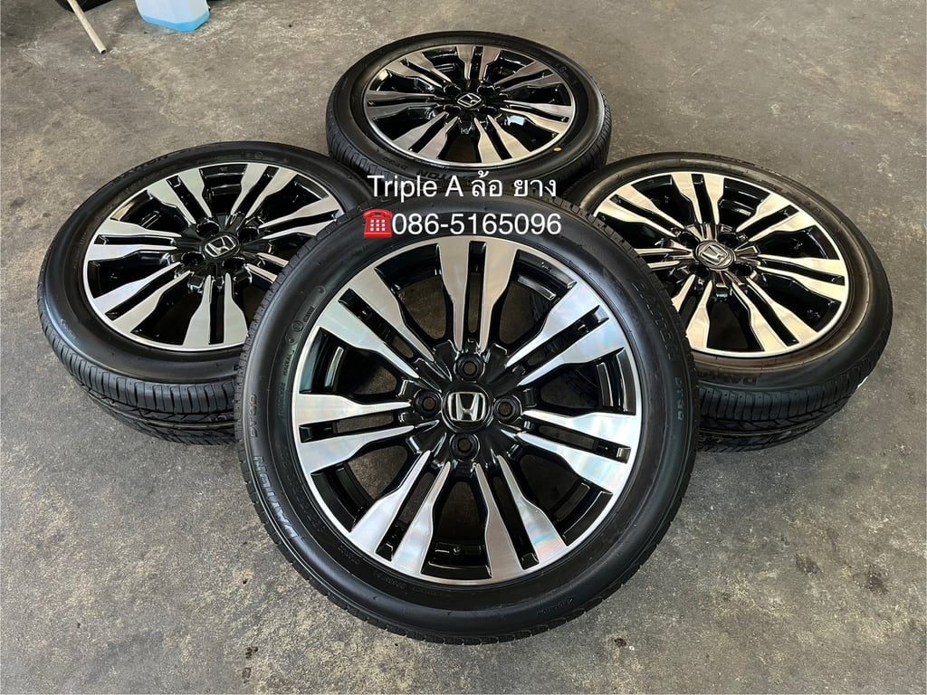 ล้อแม็ก Honda City ก้านคู่ ขอบ 16 พร้อมยางใหม่ 185-55-16 DAYTON By Bridgestone ปี 25
