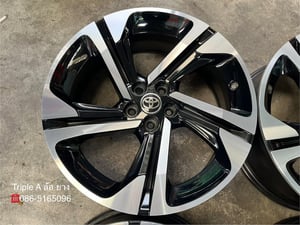 ล้อแม็ก 5รู100 Toyota Yaris Cross ขอบ 18 ดำหน้าเงา สภาพสวย