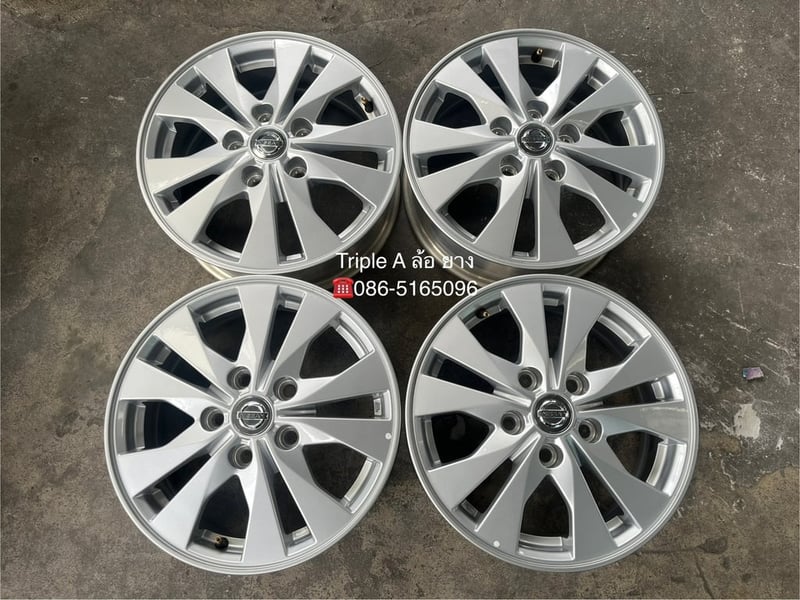 ล้อแม็กป้ายแดง 5รู114 Nissan Serena รุ่นใหม่ล่าสุด ขอบ 15 สวยกริ๊บ