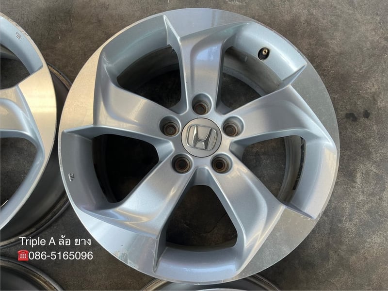 ล้อแม็ก 5รู114 Honda HRV ขอบ 17 สีบอร์นหน้าเงา