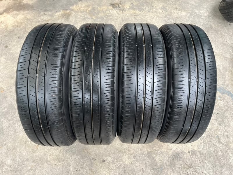 ล้อแม็ก 4รู100 Honda ขอบ 15 แถมยาง 185-65-15 Dunlop ปี 20