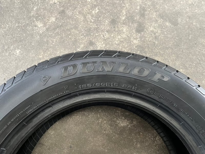 ยางใหม่ 185-60-15 Dunlop ปลายปี 25 ใหม่กริ๊บ