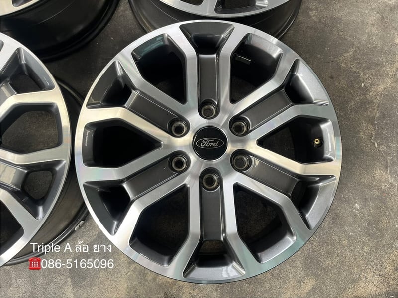 ล้อแม็กป้ายแดง Ford Everest รุ่นใหม่ ขอบ 18 เทาหน้าเงา สวยกริ๊บ