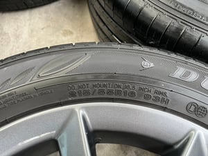 ล้อแม็ก Honda Civic FC ขอบ 16 สีเทากัน พร้อมยาง 215-55-16 Dunlop ปี 21 ล้อแม็ก Honda Civic FC ขอบ 16 สีเทากัน พร้อมยาง 215-55-16 Dunlop ปี 21