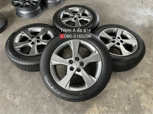 ล้อแม็กพร้อมยางป้ายแดง 5รู100 Toyota Altis ใบพัด 5 ก้าน ขอบ 16 สีไฮเปอร์ สวยกริ๊บ