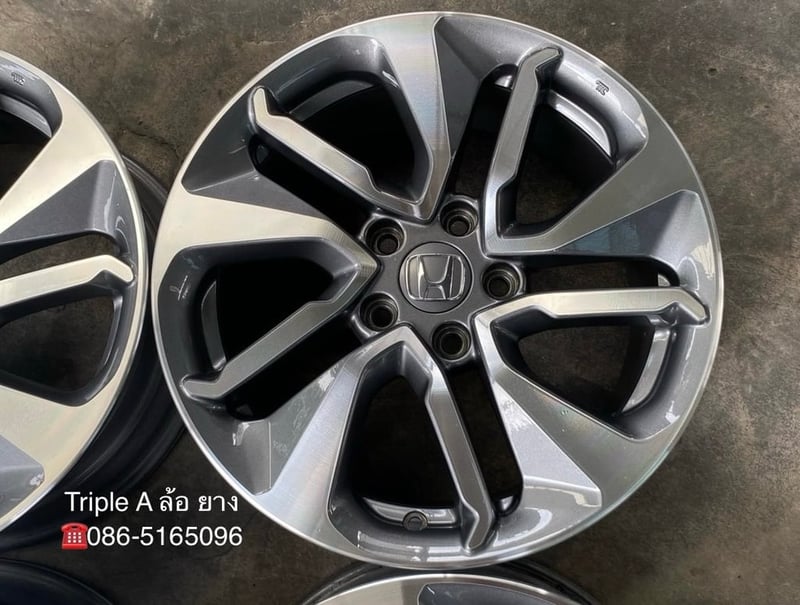 ล้อแม็ก 5รู114 Honda Accord G10 ขอบ 17 เทาหน้าเงา สวยกริ๊บ
