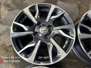 ล้อแม็ก Nissan Almera Sportech รุ่นใหม่ ขอบ 15 เทาหน้าเงา สวยกริ๊บ