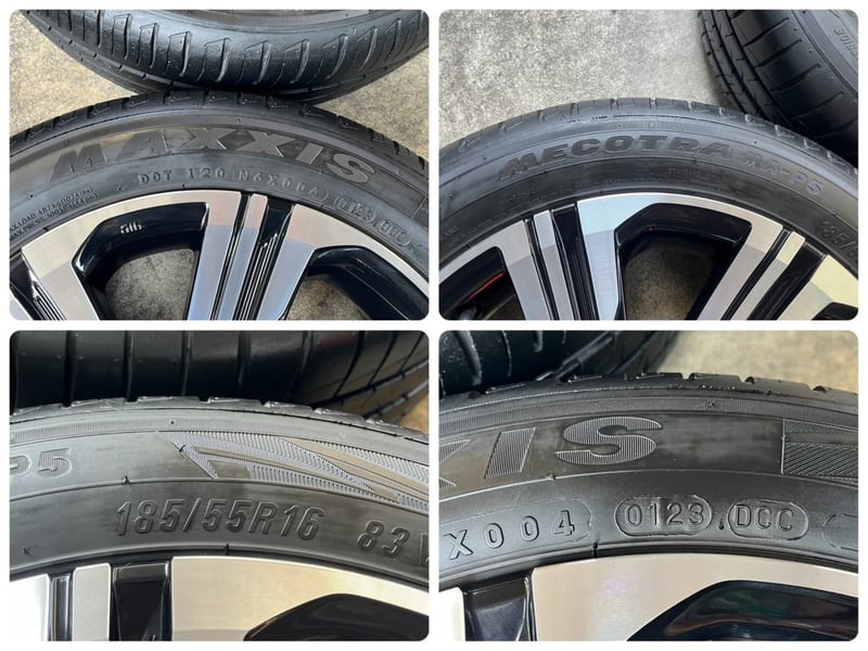 ล้อแม็กพร้อมยาง Toyota Yaris Ativ รุ่นใหม่ ขอบ 16 ดำหน้าเงา