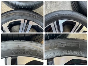 ล้อแม็กพร้อมยาง Toyota Yaris Ativ รุ่นใหม่ ขอบ 16 ดำหน้าเงา