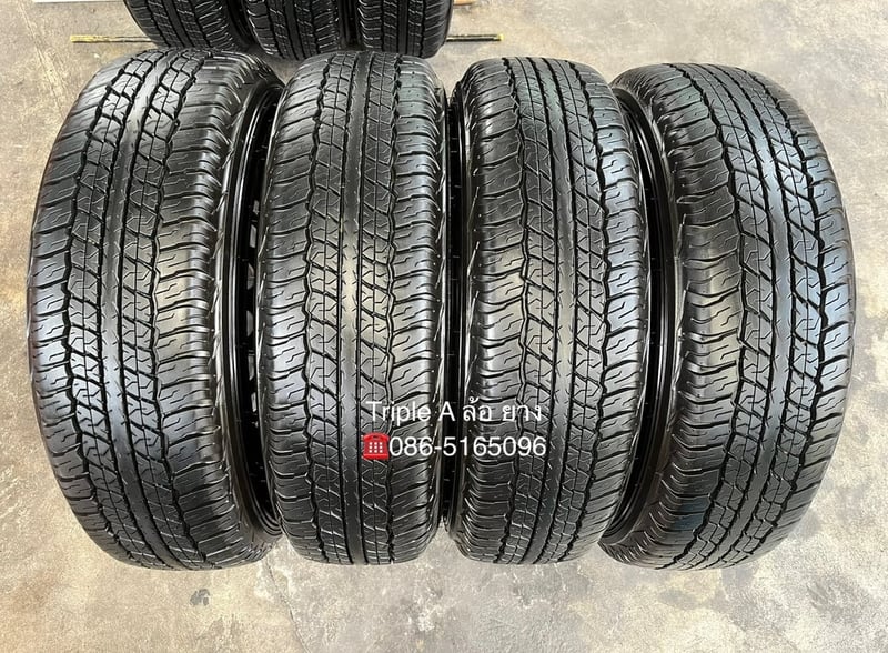 ยางป้ายแดง 225-70-17 Dunlop ปี 25 สวยกริ๊บ ถอดจากรถป้ายแดง