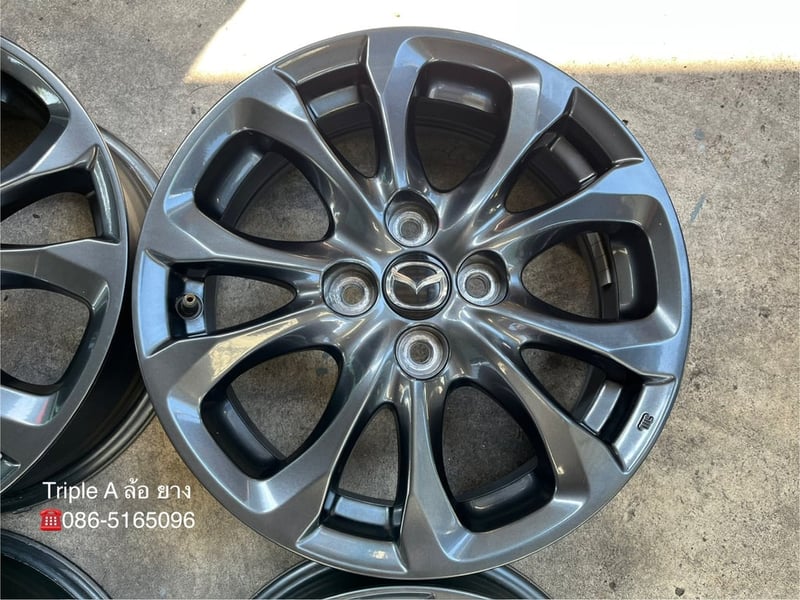 ล้อแม็ก Mazda 2 Skyactive ขอบ 15 สีดำ สภาพสวย