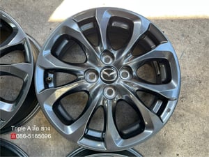 ล้อแม็ก Mazda 2 Skyactive ขอบ 15 สีดำ สภาพสวย