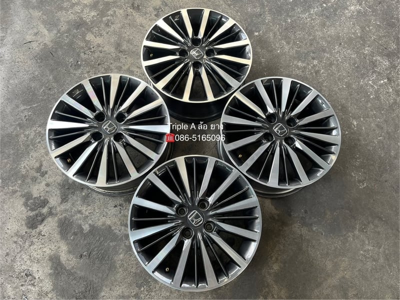 ล้อแม็ก Honda City ขอบ 15 เทาหน้าเงา สภาพสวย