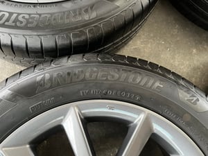 ล้อแม็ก Honda Civic FC ขอบ 16 สีเทากัน พร้อมยาง 215-55-16 Bridgestone ปี 25