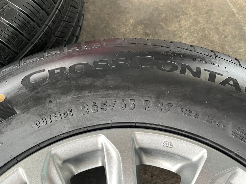 ล้อแม็ก Mitsu Triton Plus ขอบ 17 พร้อมยางป้ายแดง 265-65-17 Continental ปี 25