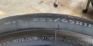 ยางใหม่ป้ายแดง 255-65-18 Goodyear ปี 25 ใหม่กริ๊บ ถอดจากโชว์รูมรถ