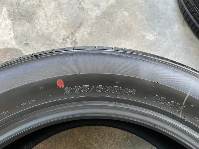 ยางป้ายแดง 225-60-18 CHAOYANG ปลายปี 24 สวยกริ๊บ ถอดจากรถป้ายแดง