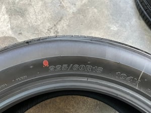 ยางป้ายแดง 225-60-18 CHAOYANG ปลายปี 24 สวยกริ๊บ ถอดจากรถป้ายแดง