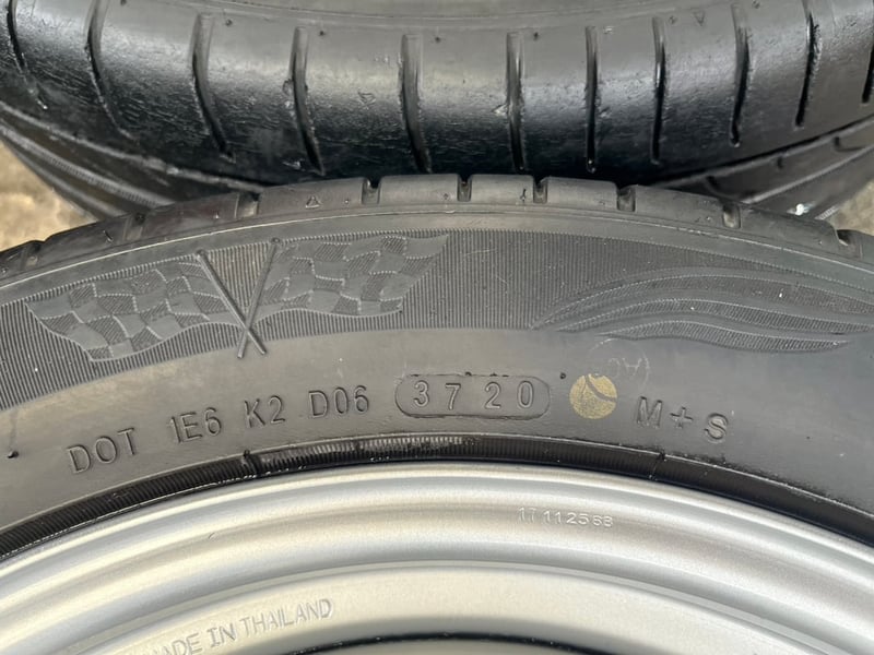 ล้อกระทะแถมยาง 6รู139 Toyota ขอบ 17 สีบอร์น