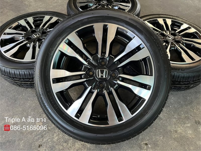 ล้อแม็ก Honda City ก้านคู่ ขอบ 16 พร้อมยางใหม่ 185-55-16 DAYTON By Bridgestone ปี 25