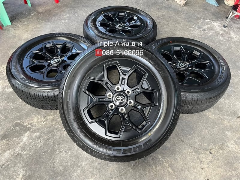 ล้อแม็กป้ายแดง Toyota TRAVO รุ่นใหม่ล่าสุด ขอบ 18 พร้อมยางป้ายแดง 265-60-18 Bridgestone ปี 26