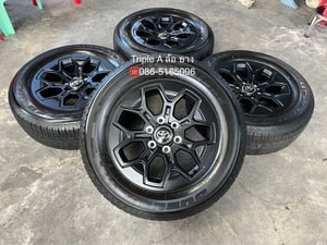 ล้อแม็กป้ายแดง Toyota TRAVO รุ่นใหม่ล่าสุด ขอบ 18 พร้อมยางป้ายแดง 265-60-18 Bridgestone ปี 26 ล้อแม็กป้ายแดง Toyota TRAVO รุ่นใหม่ล่าสุด ขอบ 18 พร้อมยางป้ายแดง 265-60-18 Bridgestone ปี 26