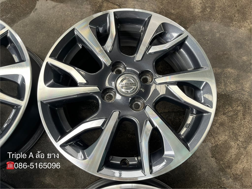 ล้อแม็ก Nissan Almera Sportech รุ่นใหม่ ขอบ 15 เทาหน้าเงา สวยกริ๊บ ล้อแม็ก Nissan Almera Sportech รุ่นใหม่ ขอบ 15 เทาหน้าเงา สวยกริ๊บ