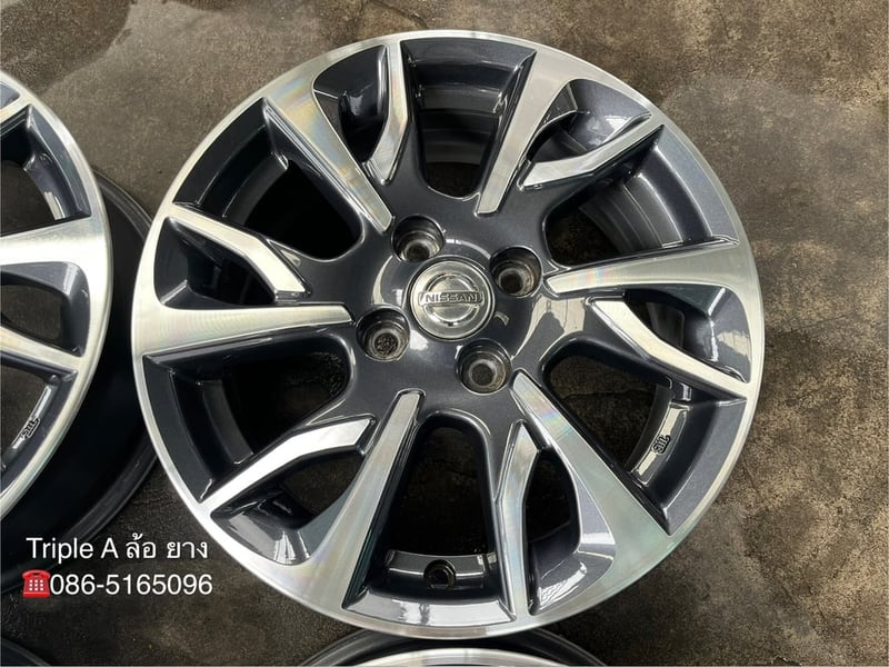 ล้อแม็ก Nissan Almera Sportech รุ่นใหม่ ขอบ 15 เทาหน้าเงา สวยกริ๊บ