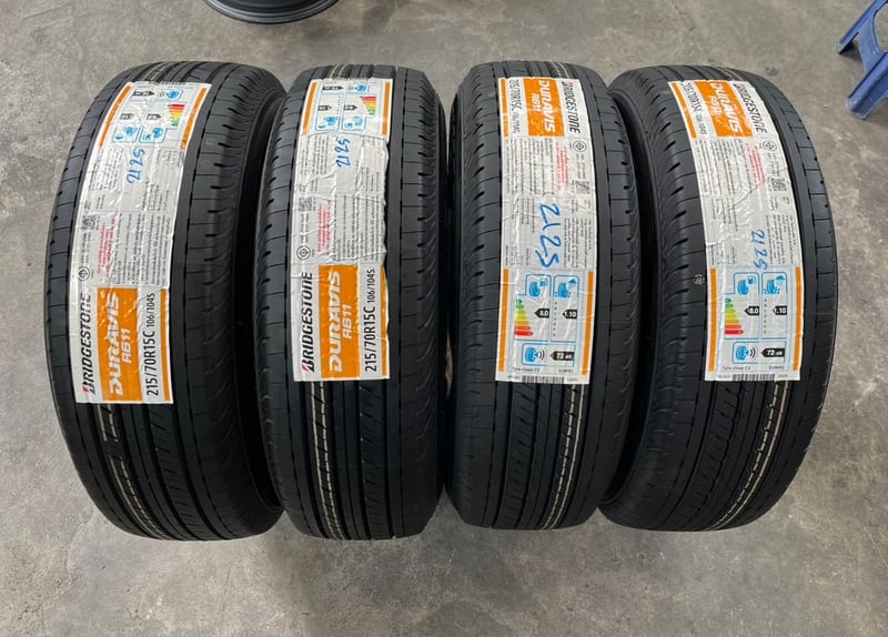 ล้อแม็ก ISUZU D-Max ขอบ 15 พร้อมยางใหม่ 215-70-15 Bridgestone ปี 25