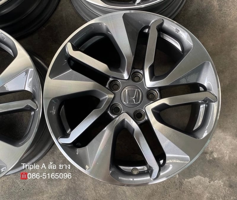 ล้อแม็ก 5รู114 Honda Accord G10 ขอบ 17 เทาหน้าเงา สวยกริ๊บ
