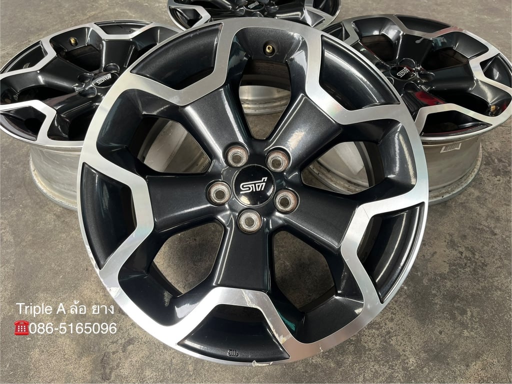 ล้อแม็ก 5รู100 Subaru XV ขอบ 17 ดำหน้าเงา ล้อแม็ก 5รู100 Subaru XV ขอบ 17 ดำหน้าเงา