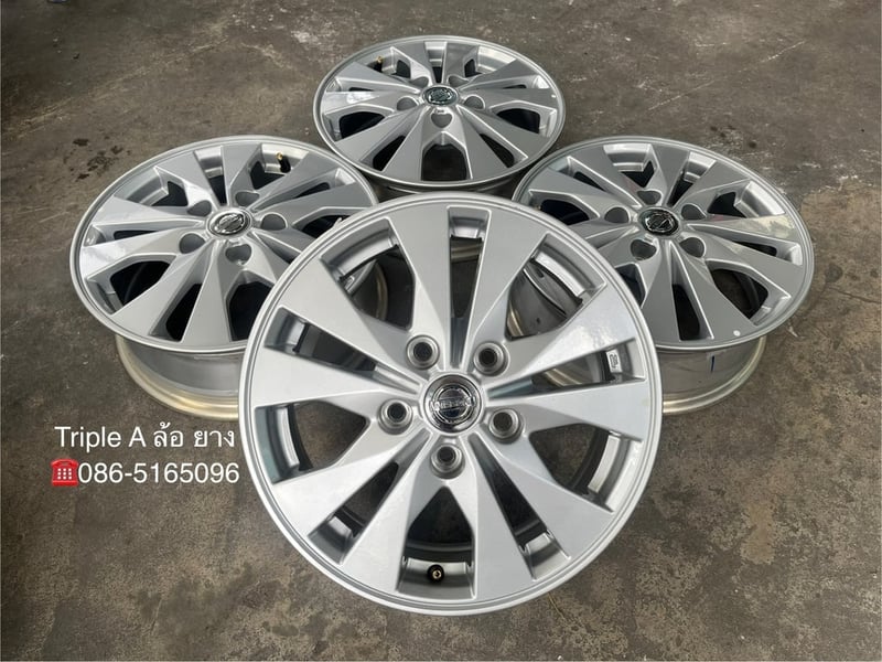 ล้อแม็กป้ายแดง 5รู114 Nissan Serena รุ่นใหม่ล่าสุด ขอบ 15 สวยกริ๊บ