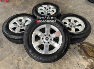 ล้อแม็ก Chevrolet Trailblazer ขอบ 18 สีบอร์นหน้าเงา พร้อมยาง 255-65-18 Goodyear ปี 23