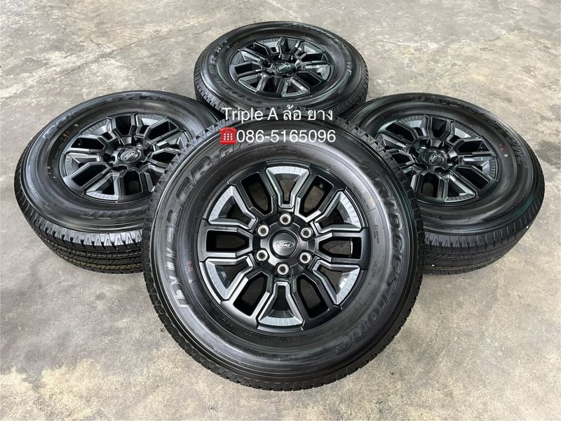 ล้อแม็กป้ายแดง Ford Ranger XLS รุ่นใหม่ล่าสุด ขอบ 17 พร้อมยางใหม่ป้ายแดง 255-70-17 Bridgestone ปี 25