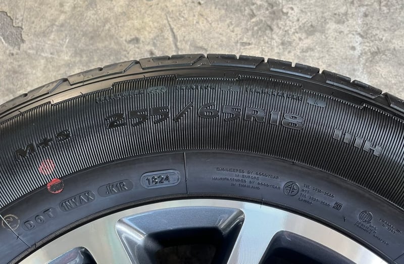 ล้อแม็กพร้อมยางใหม่ป้ายแดง Ford Everest รุ่นใหม่ล่าสุด ขอบ 18 ปี 24 ใหม่กริ๊บ