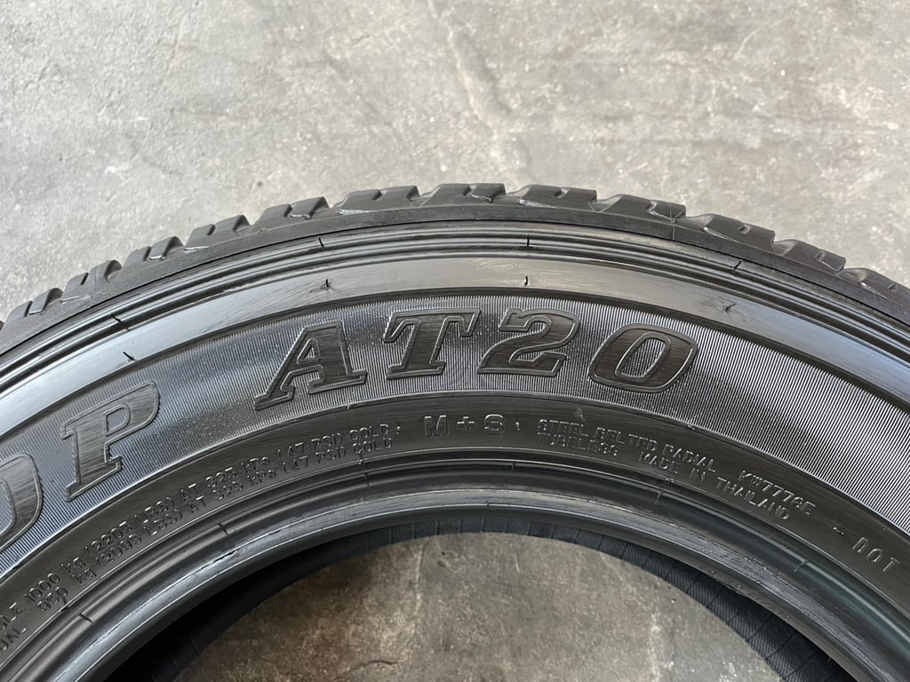 ยางป้ายแดง 225-70-17 Dunlop ปลายปี 25 สวยกริ๊บ ถอดจากรถป้ายแดง