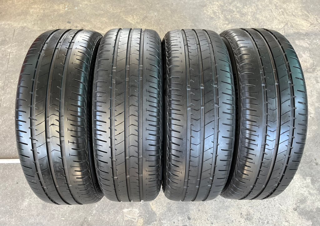 ล้อแม็ก Honda Jazz GK ตัวท็อป ขอบ 16 ดำหน้าเงา พร้อมยาง 185-55-16 Bridgestone ปี 23