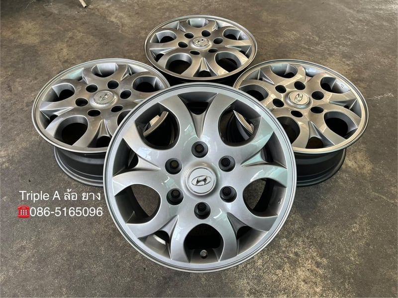 ล้อแม็ก ฮุนได Hyundai H1 ขอบ 16 สีไฮเปอร์ สภาพสวยมาก