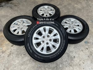 ล้อแม็ก Toyota INNOVA ขอบ 15 พร้อมยาง 215-70-15 Bridgestone ปลายปี 22