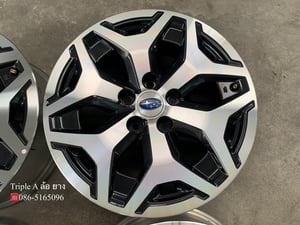ล้อแม็กป้ายแดง 5รู114 Subaru Forester ขอบ 17 ดำหน้าเงา สวยกริ๊บ