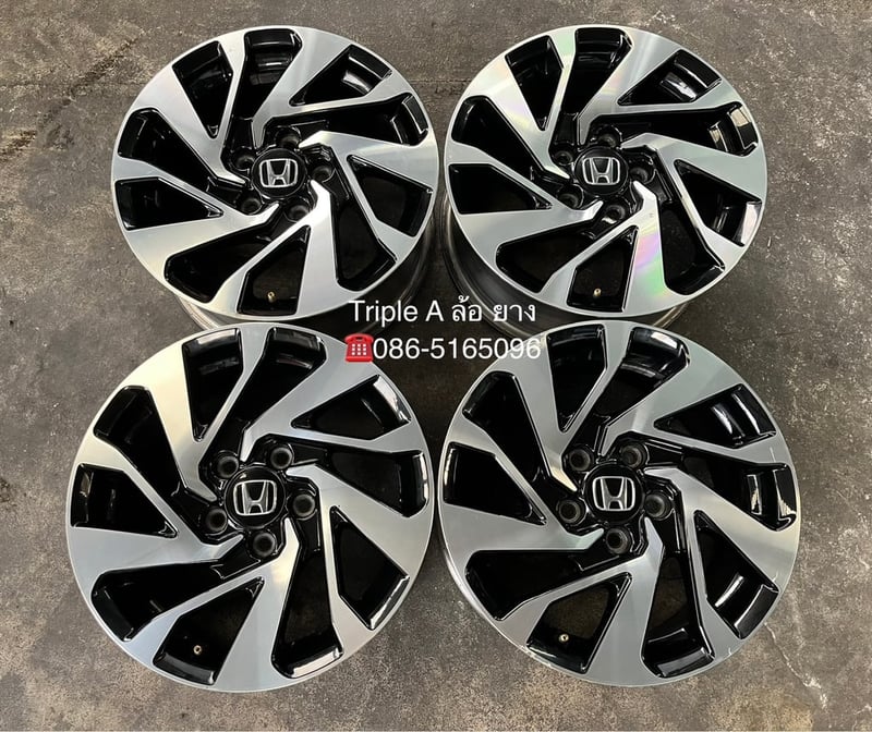 ล้อแม็ก Honda Civic FC ขอบ 16 ดำหน้าเงา
