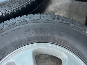 ล้อแม็ก 5รู114 Mitsu Triton ขอบ 15 แถมยาง 235-75-15 OTANI ปี 20 