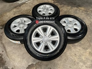 ล้อแม็ก ISUZU D-Max Blue Power ขอบ 15 พร้อมยางใหม่ 215-70-15 Bridgestone ปลายปี 25