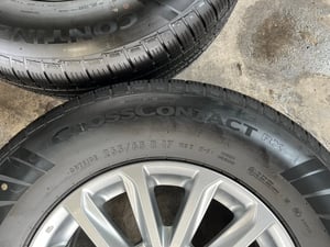 ล้อแม็ก Mitsu Triton Plus ขอบ 17 พร้อมยางป้ายแดง 265-65-17 Continental ปี 25