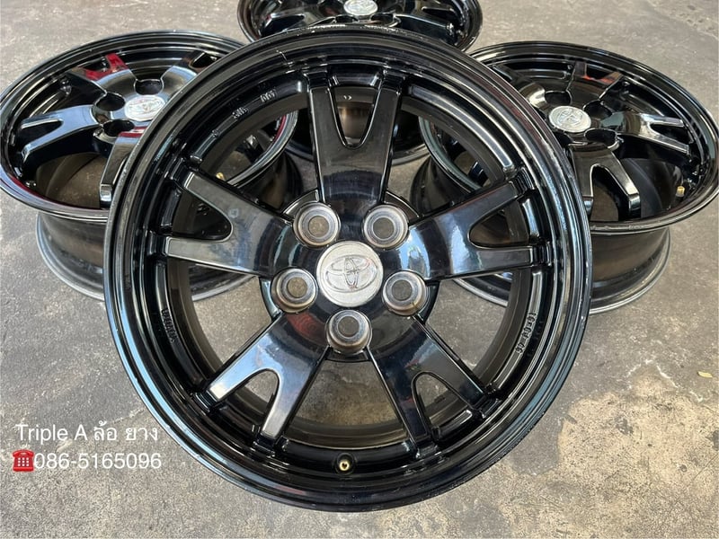 ล้อแม็ก 5รู100 Toyota Prius ขอบ 15 สีดำ